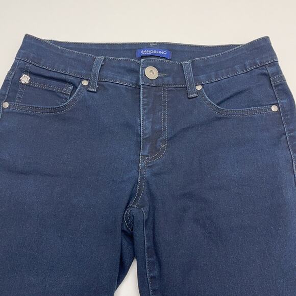 BANDOLINO Women’s 6 Dark Blue Jean Capri - Picture 1 of 3